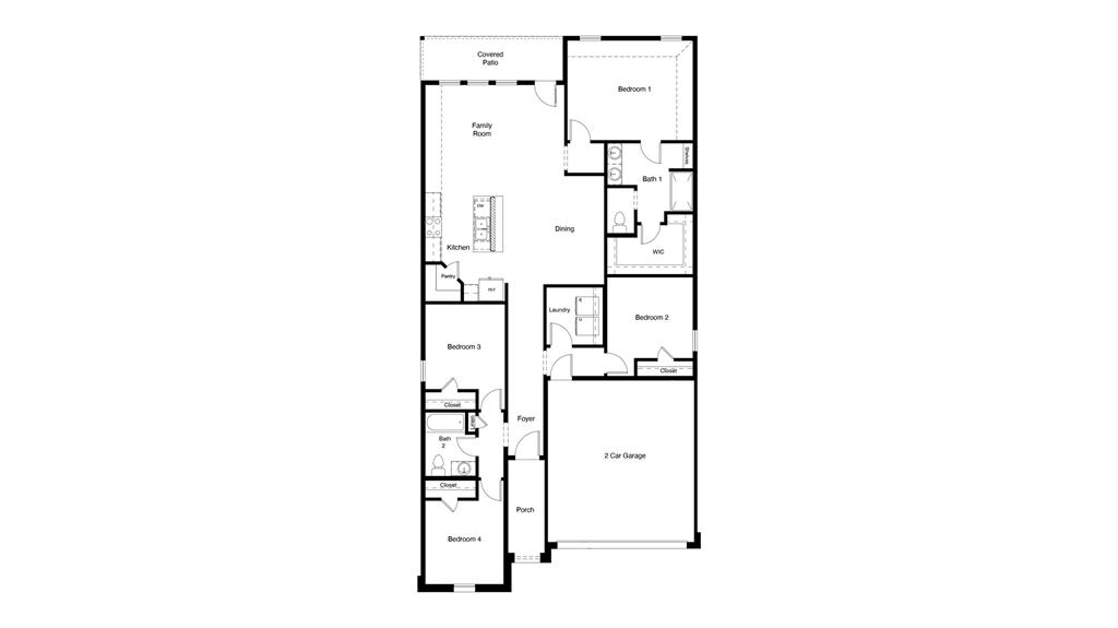 1513 Tin Roof Road Krum, TX 76249 - Photo 34 of 34 a picture of floor plan