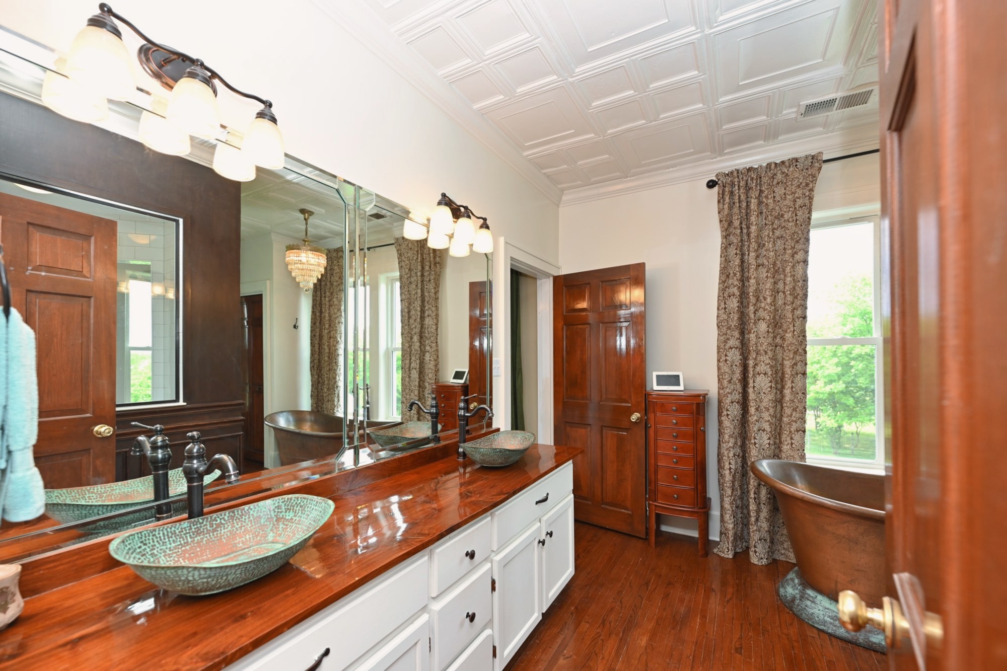 6538 Highway 431 Springfield, TN 37172 - Photo 16 of 63 a spacious bathroom with a granite countertop sink mirror and a shower