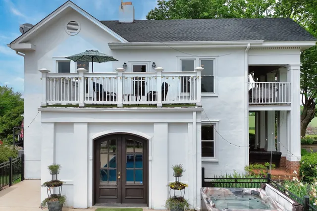 a front view of a house with porch