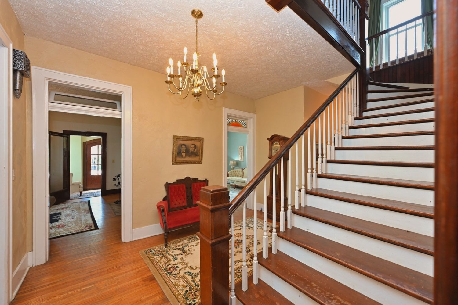 6538 Highway 431 Springfield, TN 37172 - Photo 9 of 63 a view of a livingroom with wooden floor and stairs