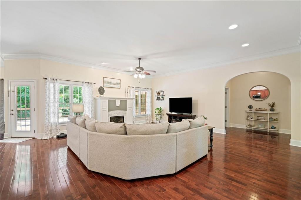 106 Shalea Lane Ball Ground, GA 30107 - Photo 11 of 52 a living room with furniture and a flat screen tv