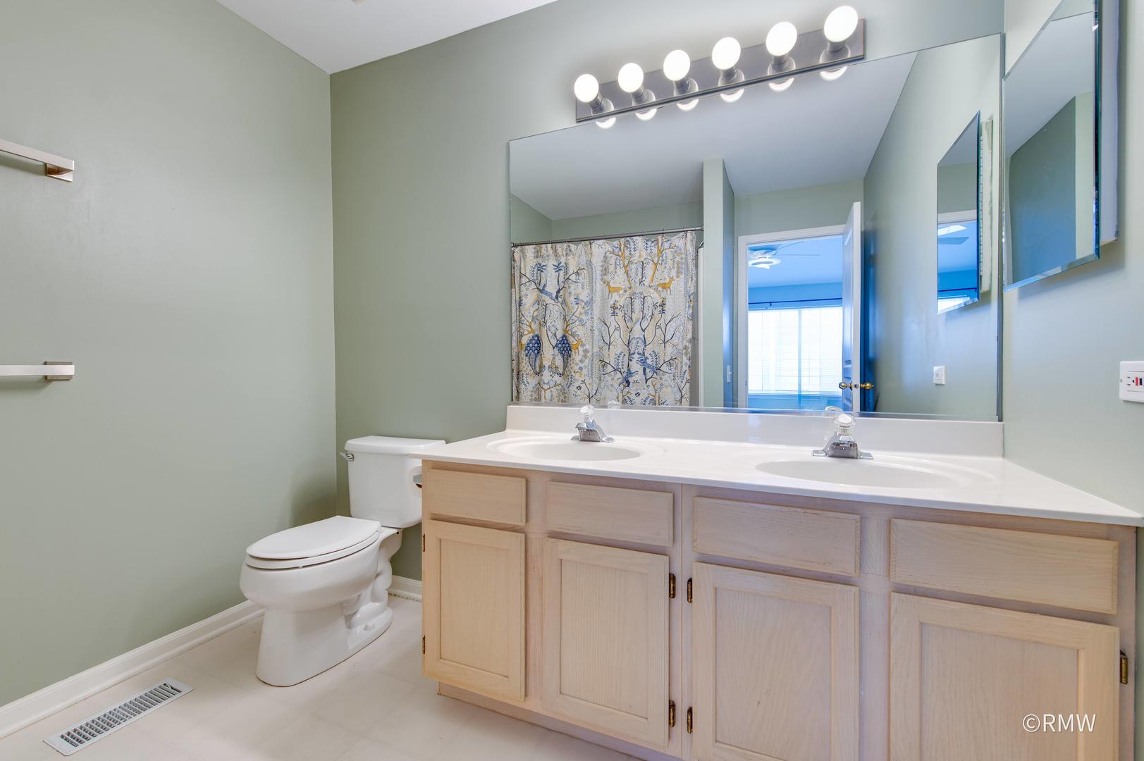 1223 Summersweet Lane Bartlett, IL 60103 - Photo 14 of 22 a bathroom with a double vanity sink mirror and toilet