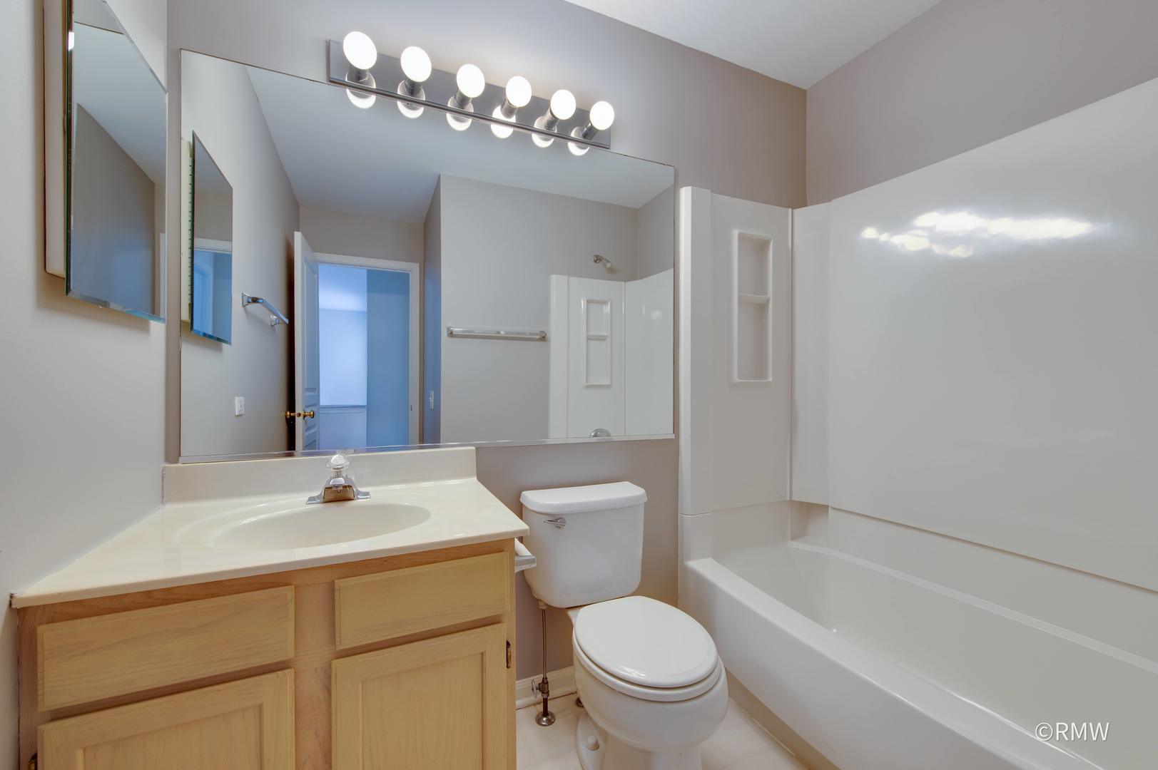 1223 Summersweet Lane Bartlett, IL 60103 - Photo 17 of 22 a bathroom with a toilet a sink and a bathtub