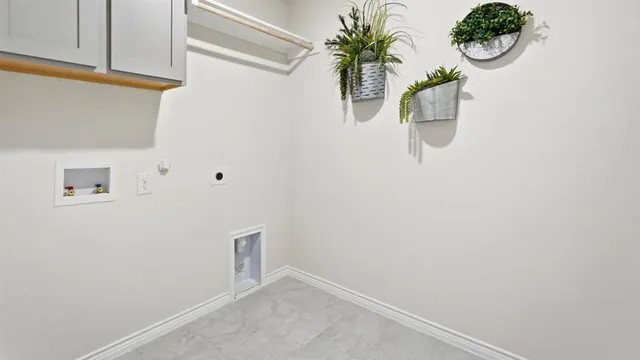 a view of small space with wooden floor