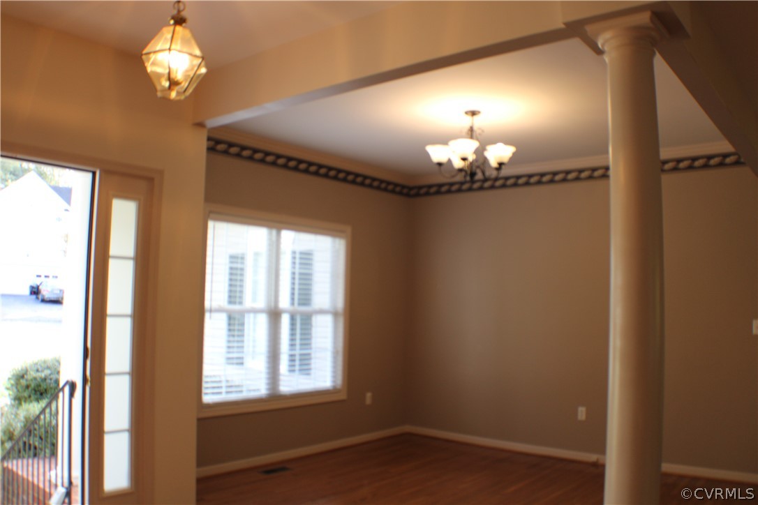 8530 Easton Ridge Place Chesterfield, VA 23832 - Photo 10 of 36 Large formal dining room w/ new chandelier,tray ce