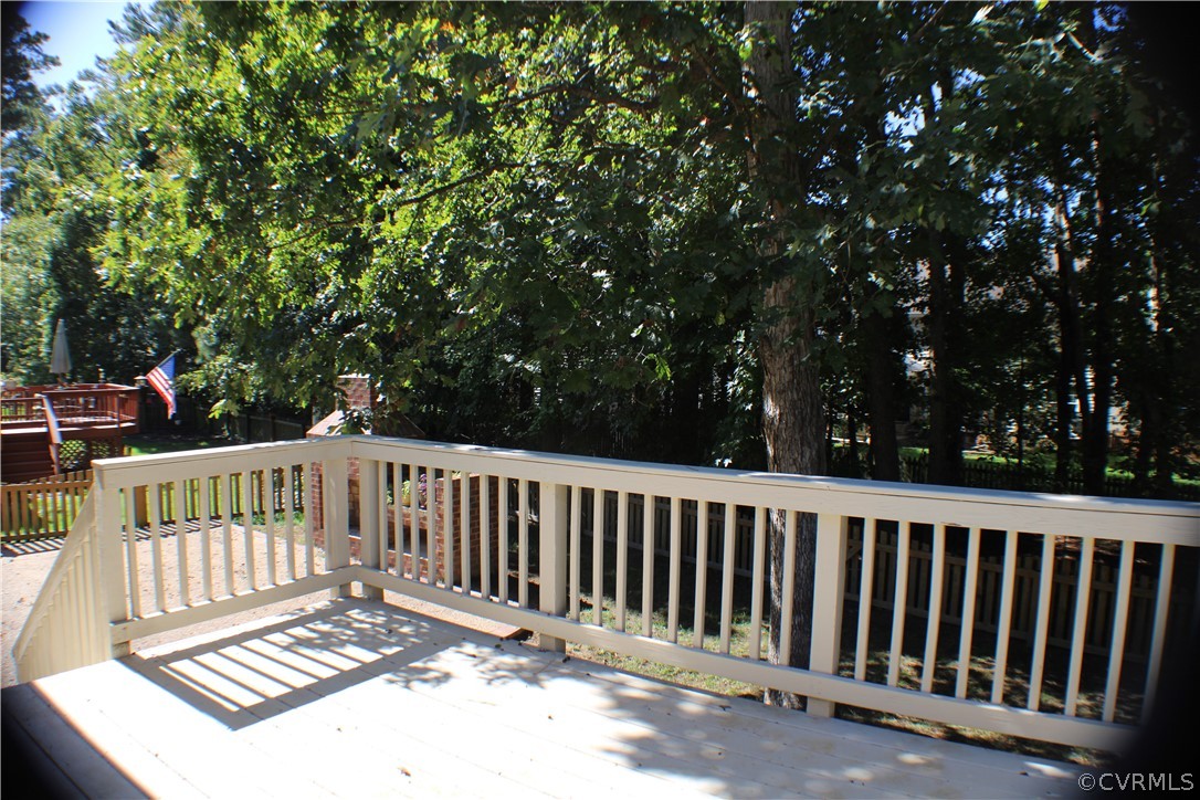 8530 Easton Ridge Place Chesterfield, VA 23832 - Photo 26 of 36 Large, just refinished rear deck overlooking the e