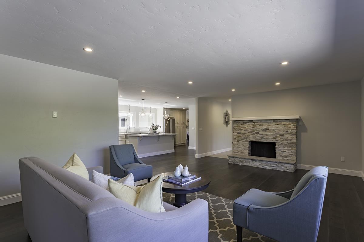 1 Little Creek Road Soquel, CA 95073 - Photo 3 of 21 a living room with furniture and a fireplace