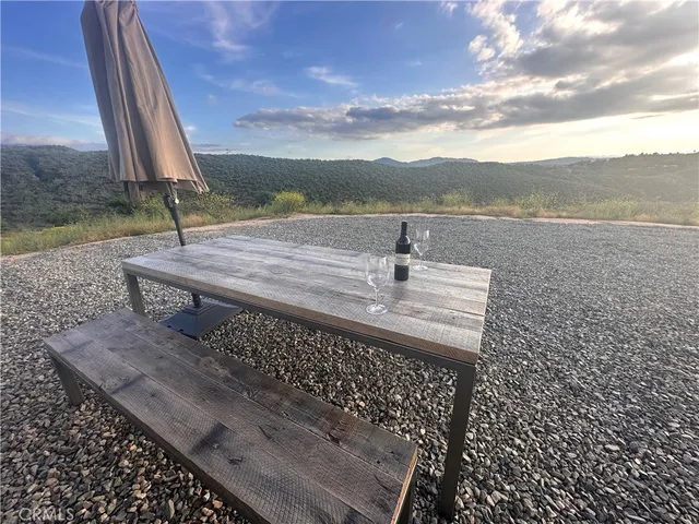 a view of a lake with outdoor space