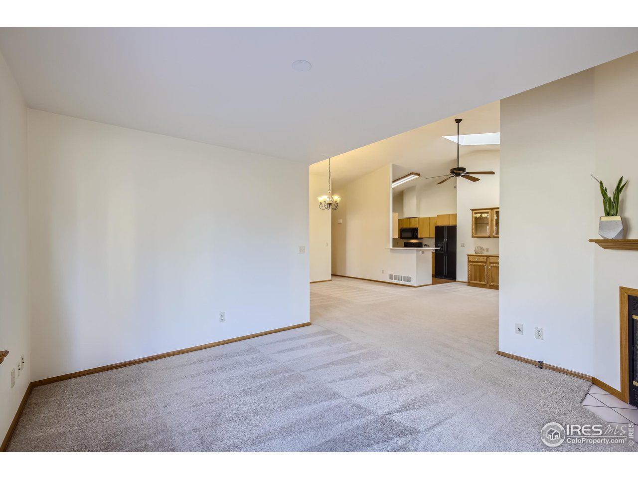 Family room opens to kitchen