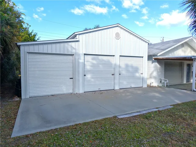a backyard of a house