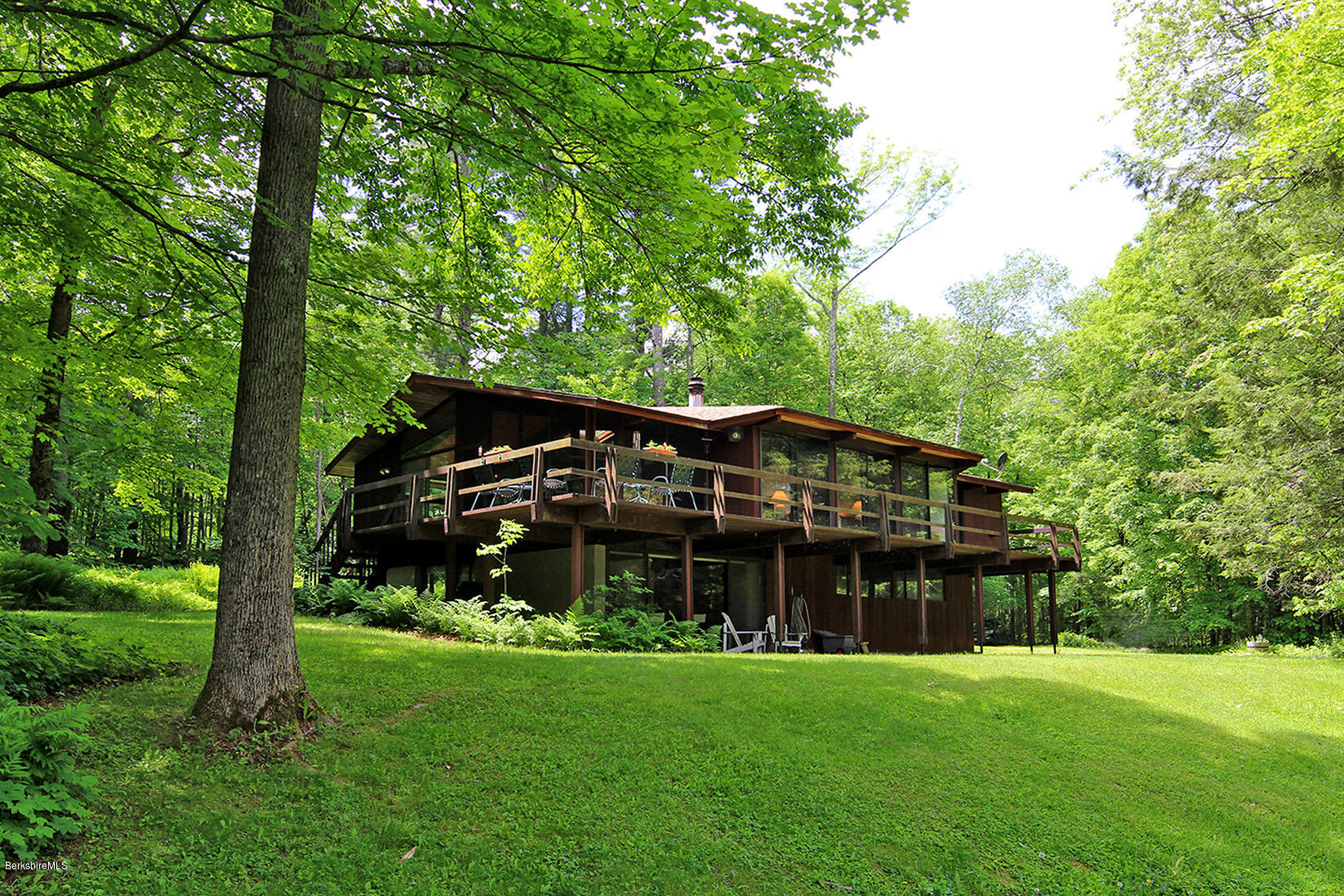 63 Monterey Road Tyringham, MA 01264 - Photo 31 of 34 a view of a house with a big yard