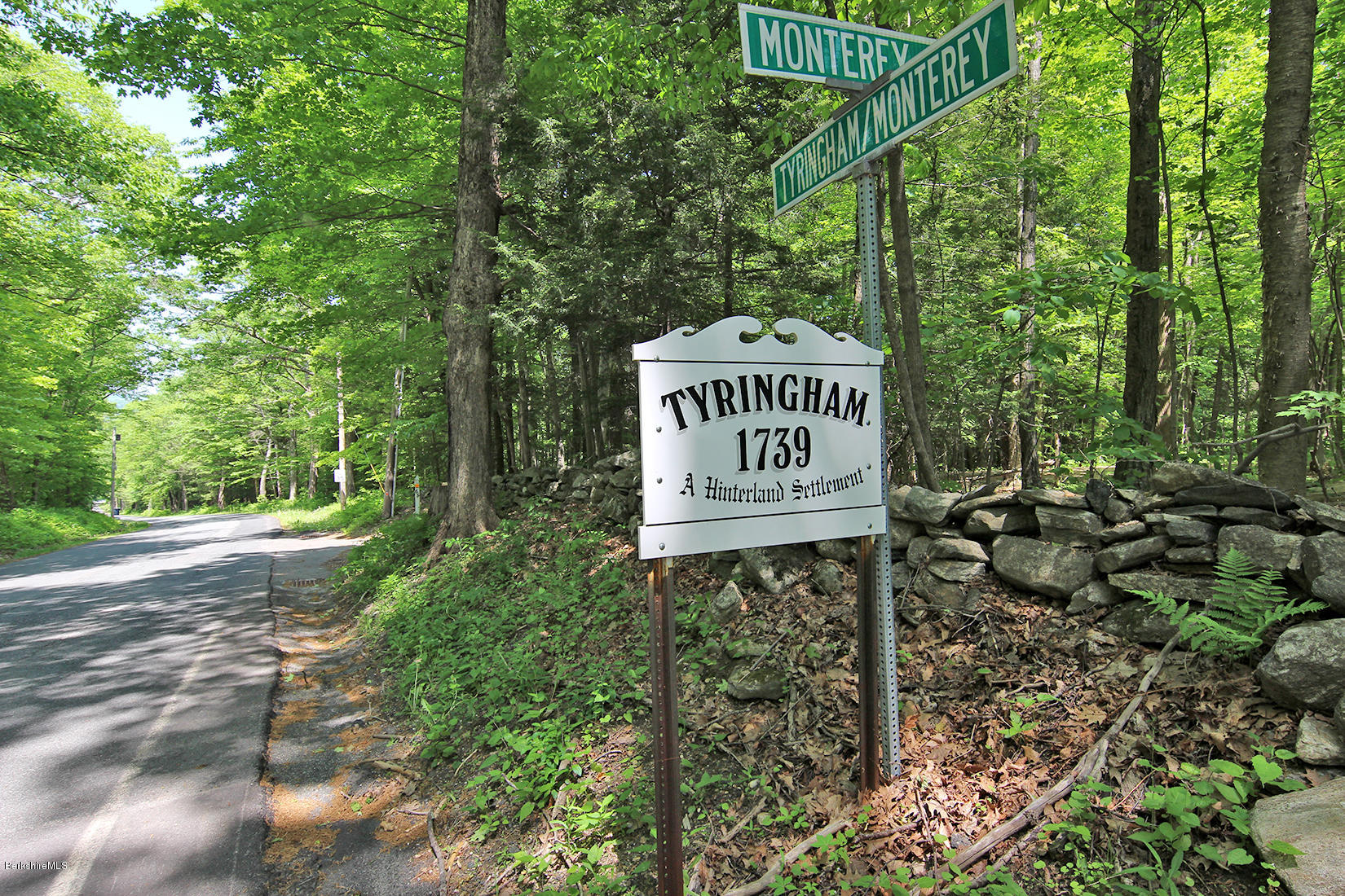 63 Monterey Road Tyringham, MA 01264 - Photo 34 of 34 a sign that is on a pole