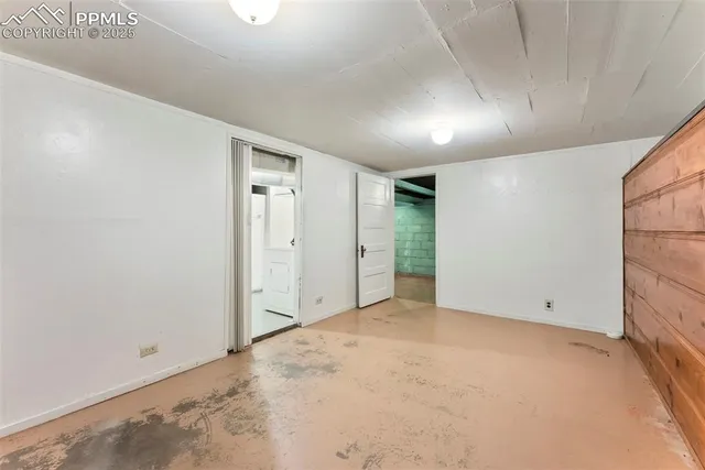 a view of an empty room