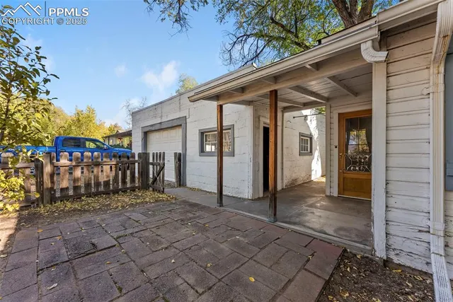 a view of a house with a outdoor space