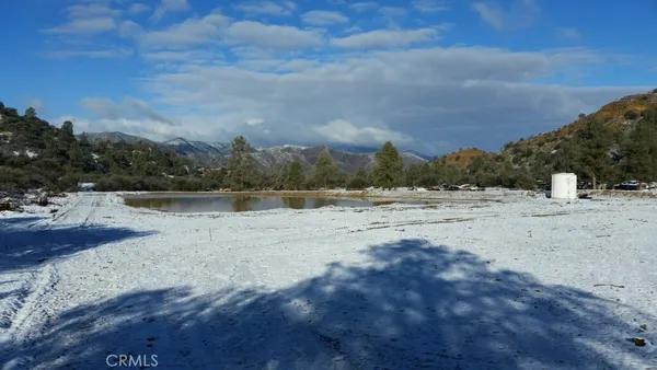a view of road with snow
