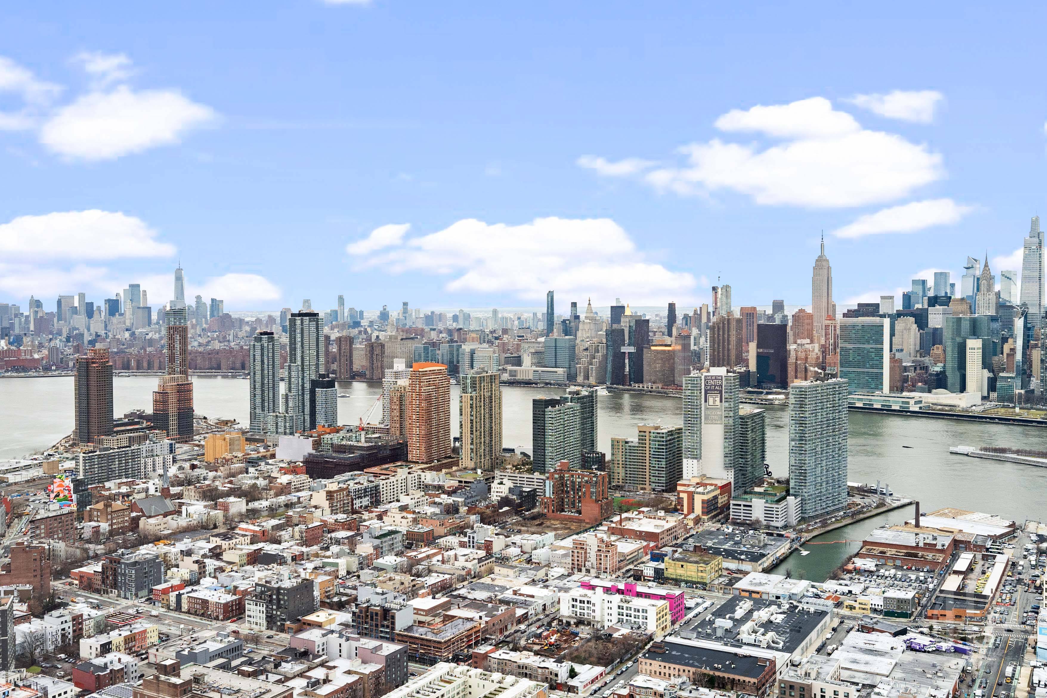 3 Court Square, Unit 5601 Queens, NY 11101 - Photo 15 of 20 a city view with a lake view