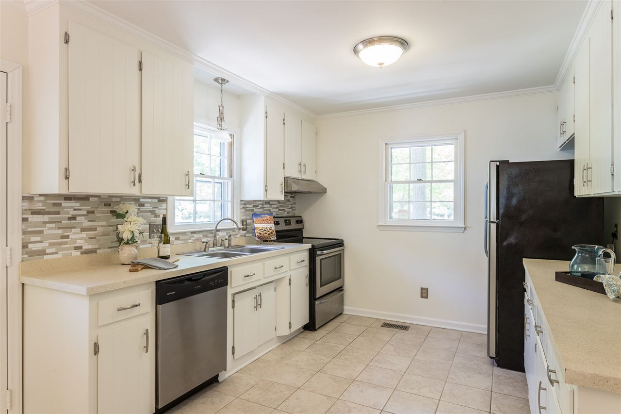 7405 Thorn Ridge Road Raleigh, NC 27613 - Photo 12 of 24 Dishwasher, electric range and refrigerator included. Kitchen