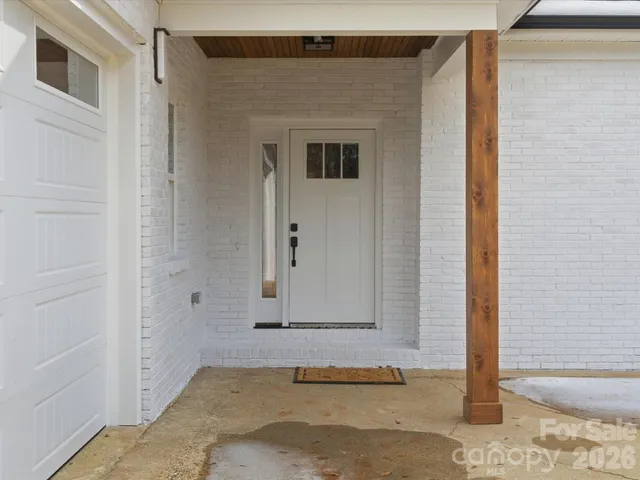 a view of a house with a door