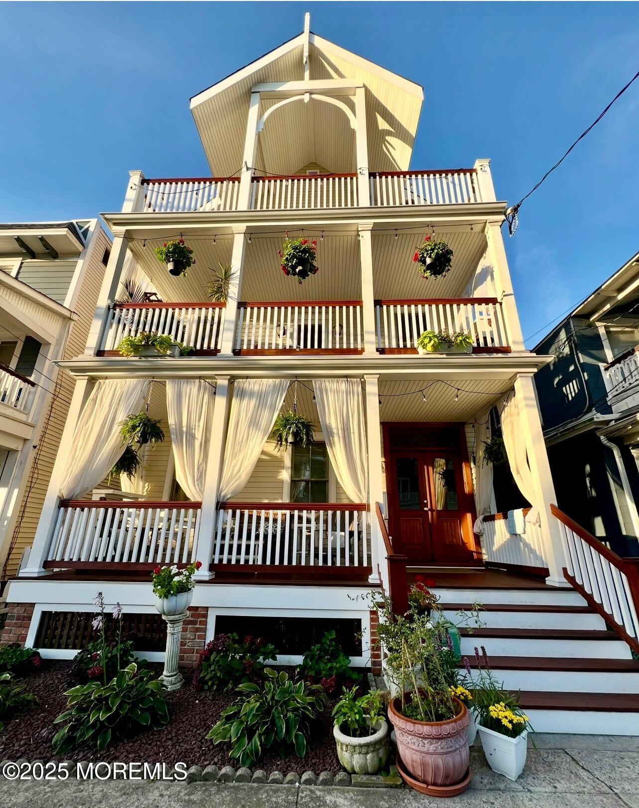 a front view of a house with entryway