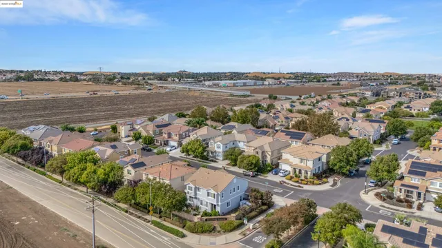 an aerial view of a city