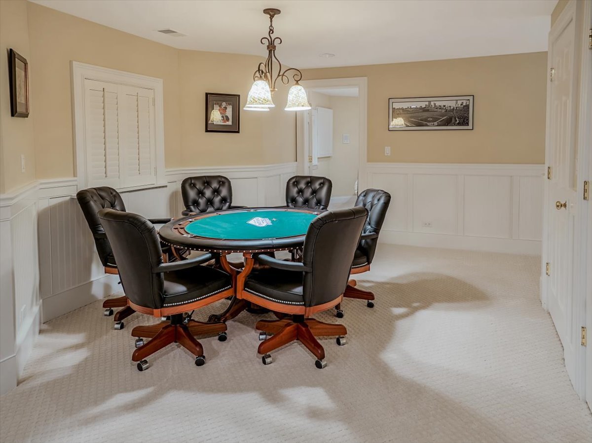 8010 Greenbriar Court Burr Ridge, IL 60527 - Photo 41 of 57 a view of a dining room with furniture and a chandelier