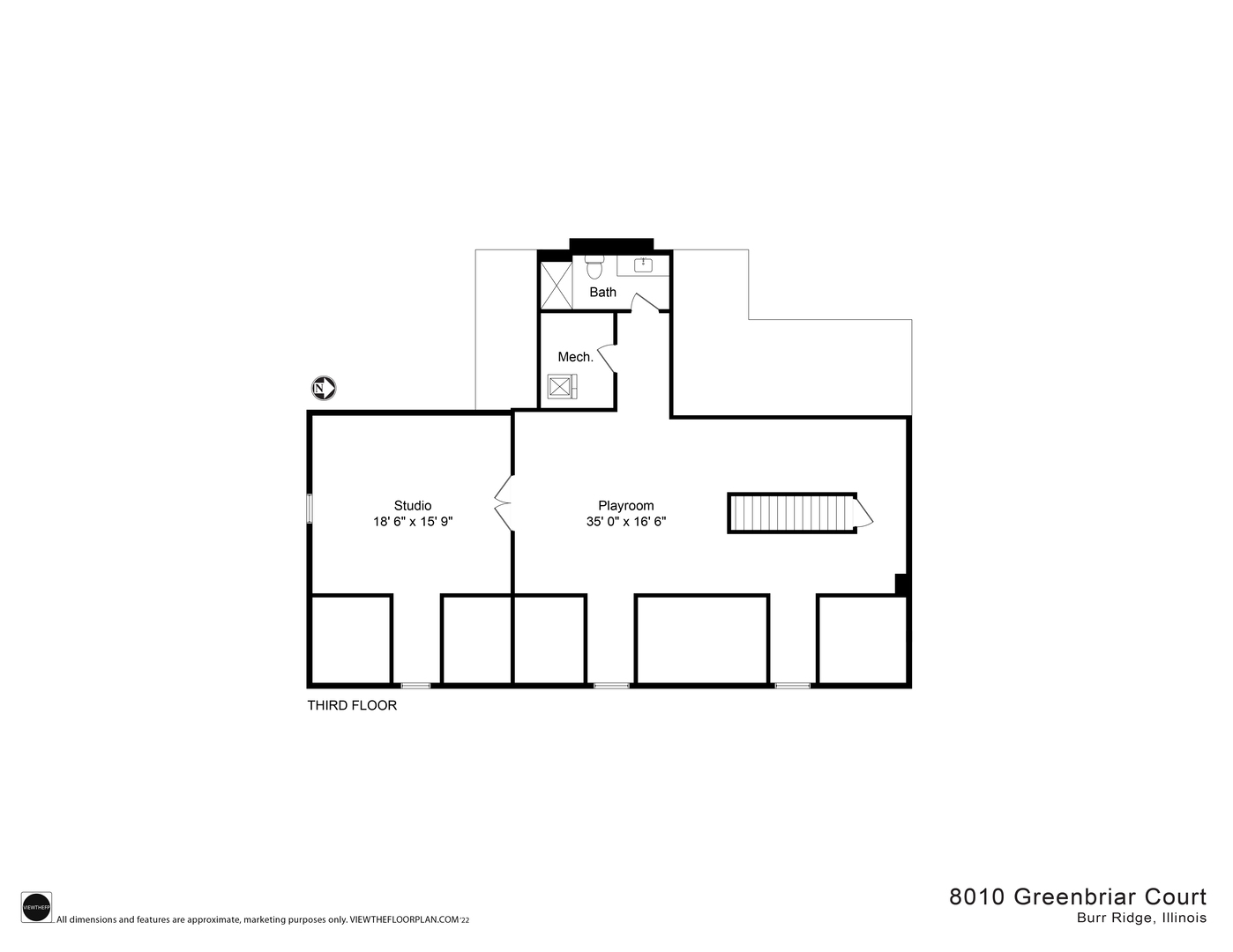8010 Greenbriar Court Burr Ridge, IL 60527 - Photo 57 of 57 a picture of a bench in front of a cabinet
