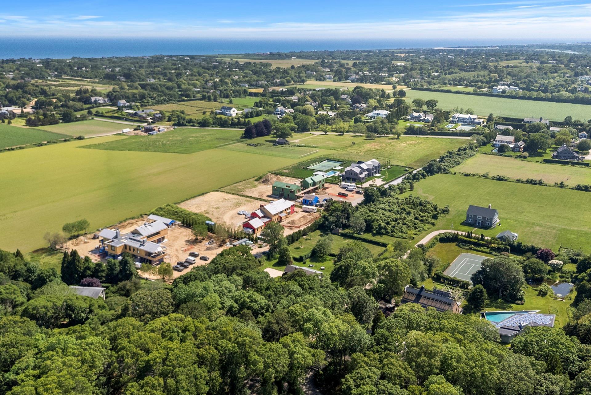 48 Sayre's Path Wainscott, NY 11975 - Photo 12 of 12 Aerial overview of property's location with rural landscape
