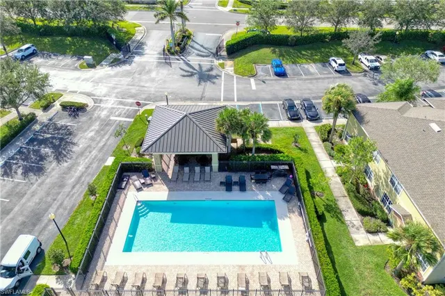 an outdoor view with patio