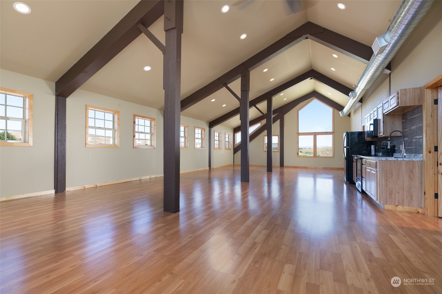 12302 Marble Road Yakima, WA 98908 - Photo 36 of 40 a view of interior space with wooden floor and windows