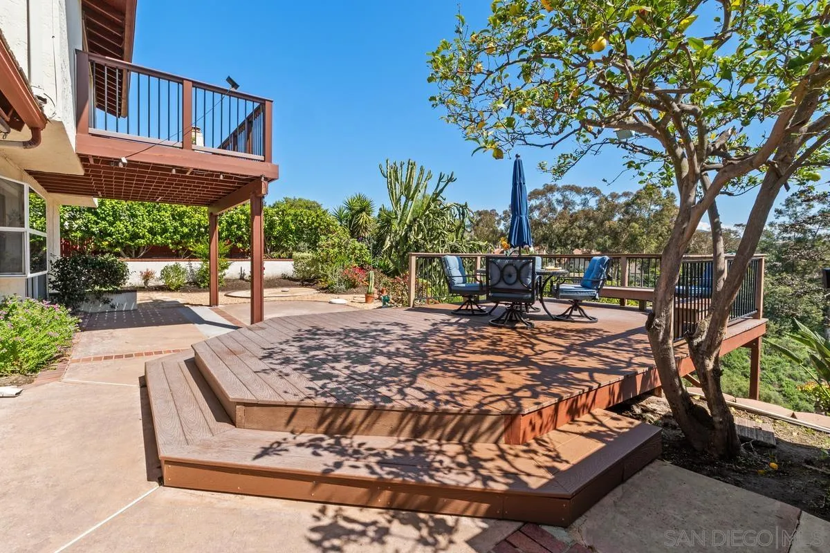4219 Rueda Drive San Diego, CA 92124 - Photo 32 of 36 a view of outdoor space yard deck patio and swimming pool