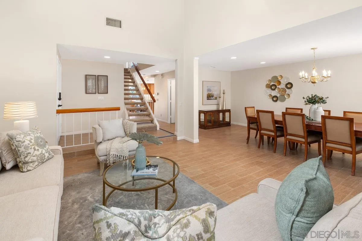 4219 Rueda Drive San Diego, CA 92124 - Photo 8 of 36 a living room with furniture and wooden floor