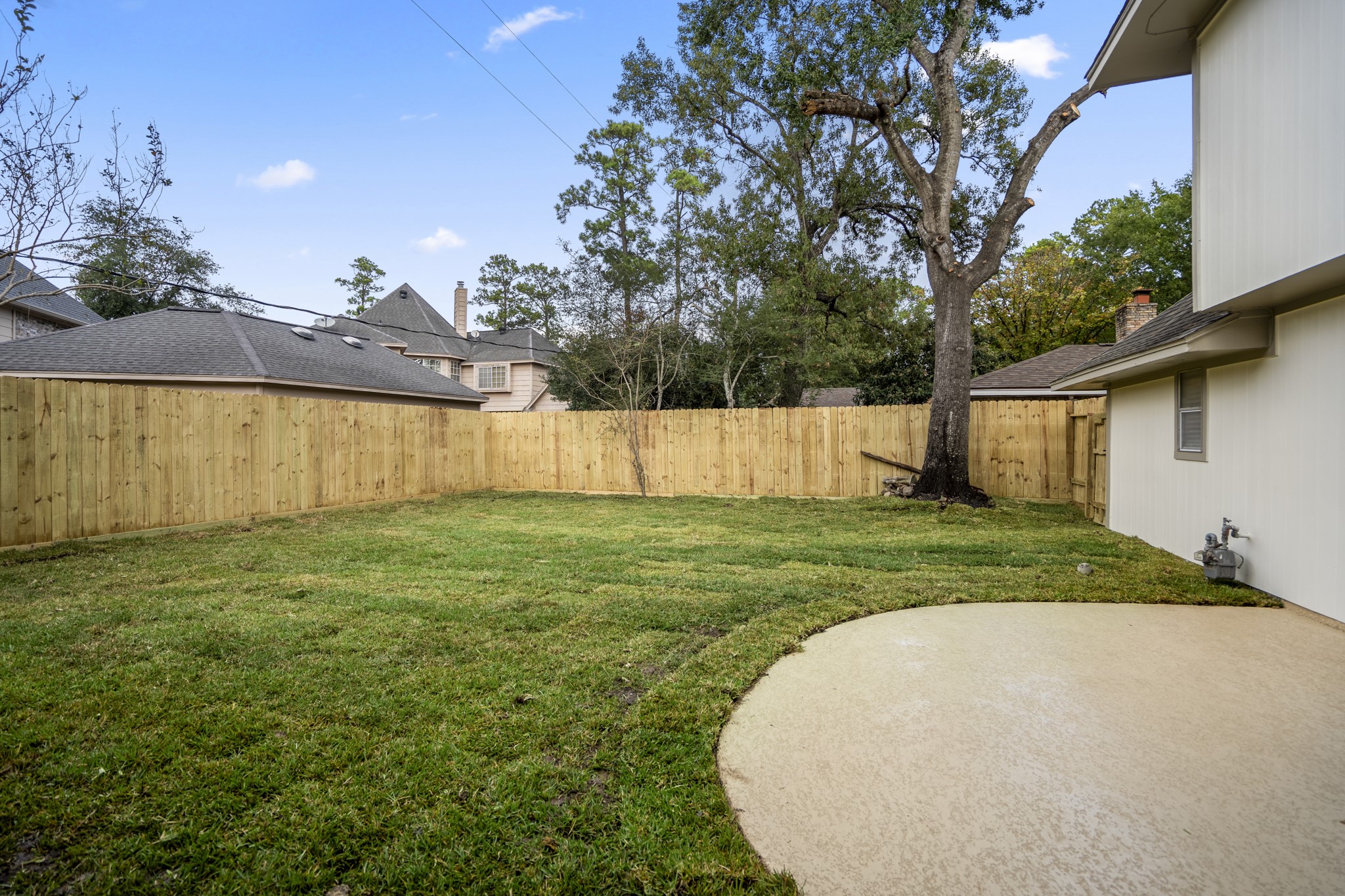 8006 Vickridge Lane Spring, TX 77379 - Photo 42 of 50 a view of a backyard with a garden