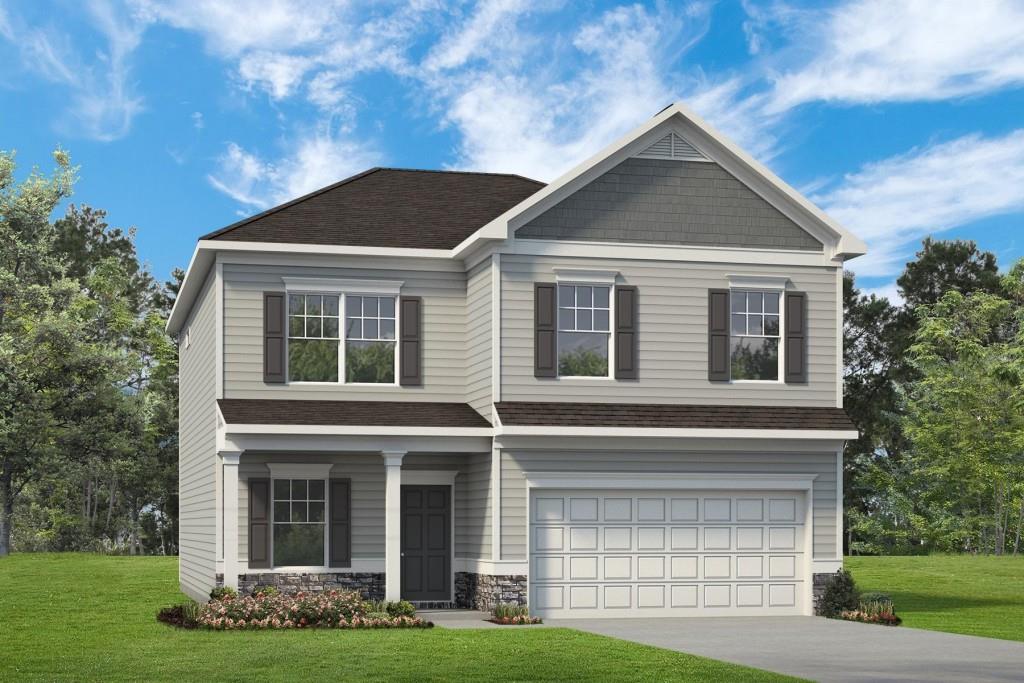 71 Jackson Farm Road Southeast Cartersville, GA 30120 - Photo 1 of 1 a front view of a house with garden