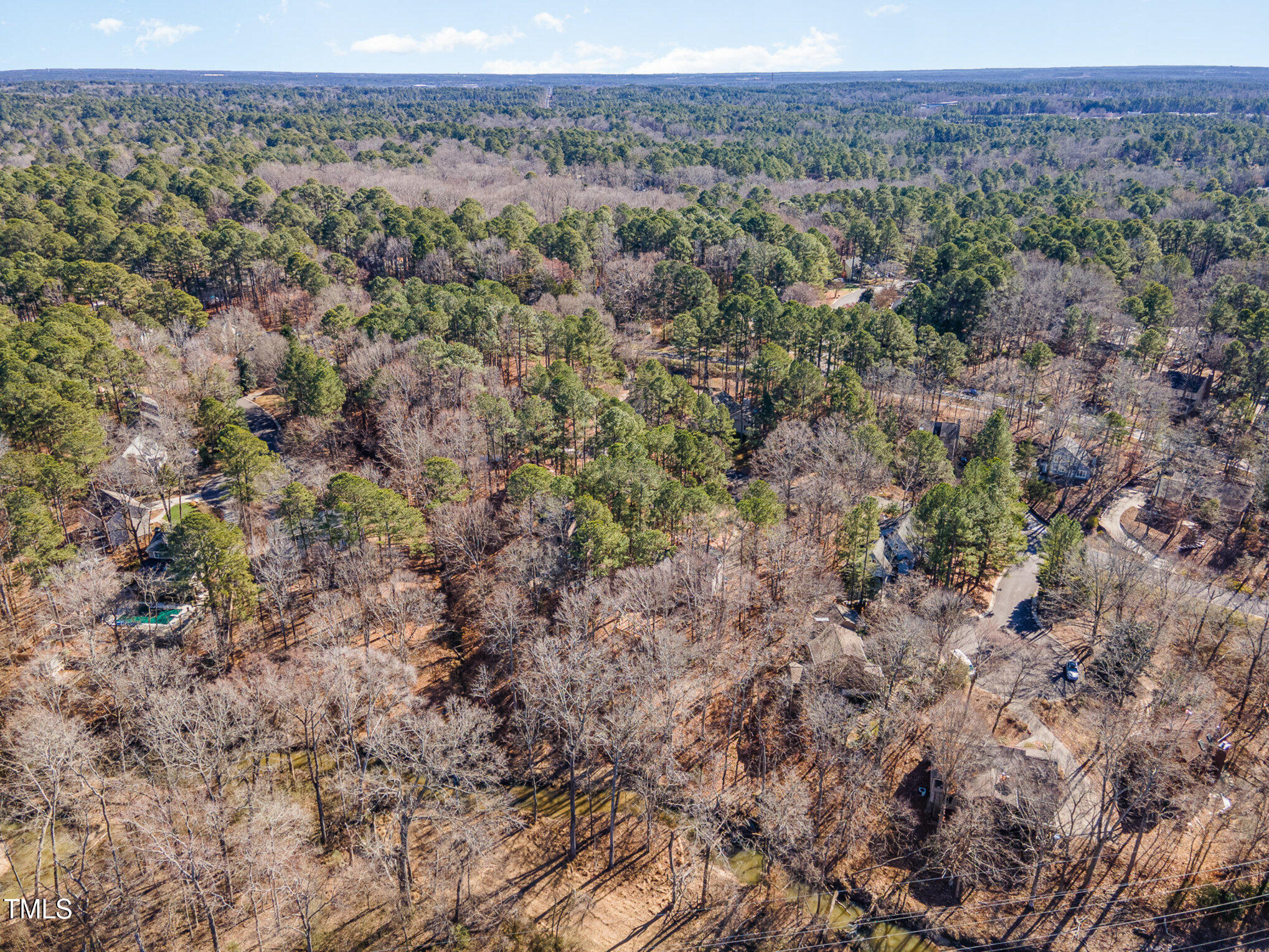 25 Sandstone Ridge Drive Durham, NC 27713 - Photo 28 of 33 a view of a field with trees in the background