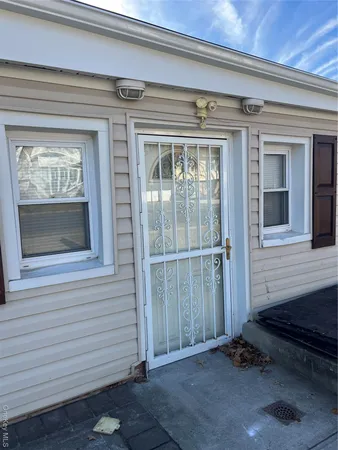 a view of front door of house