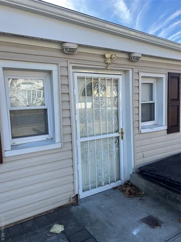 a view of front door of house