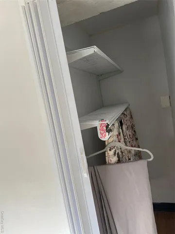 a living room with a couch and a table