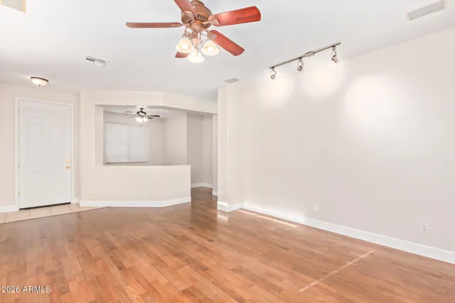 a view of an empty room