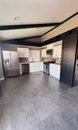 a utility room with a window