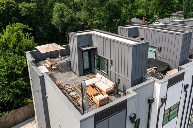 a view of a house with a patio