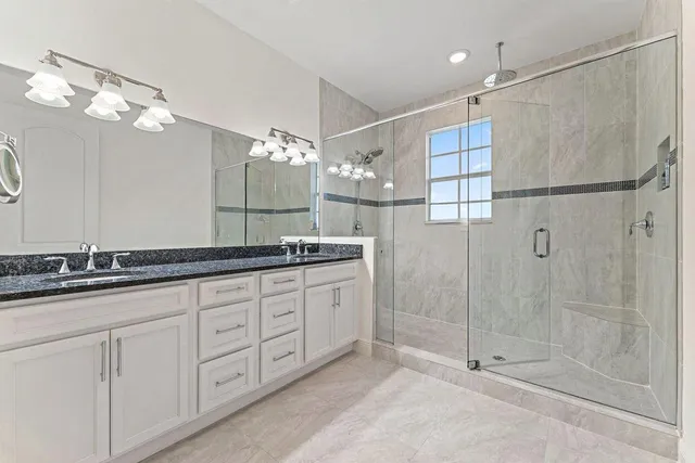 a view of a balcony with palm trees