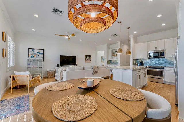 a view of a backyard with a garden