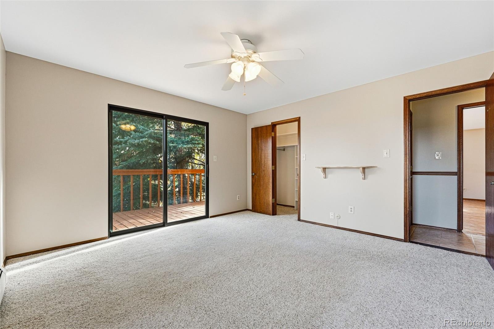 16066 Ridge Tee Drive Morrison, CO 80465 - Photo 34 of 41 an empty room with fan and windows
