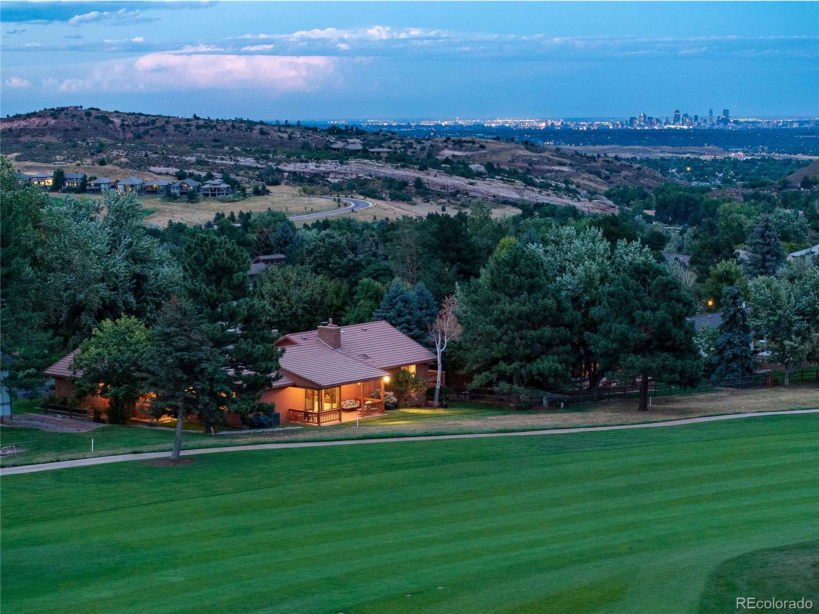 16066 Ridge Tee Drive Morrison, CO 80465 - Photo 41 of 41 an aerial view of a house with a garden