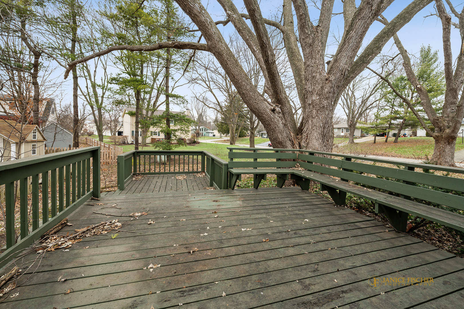 418 Glen Garry Road Cary, IL 60013 - Photo 15 of 15 a view of a wooden deck with trees