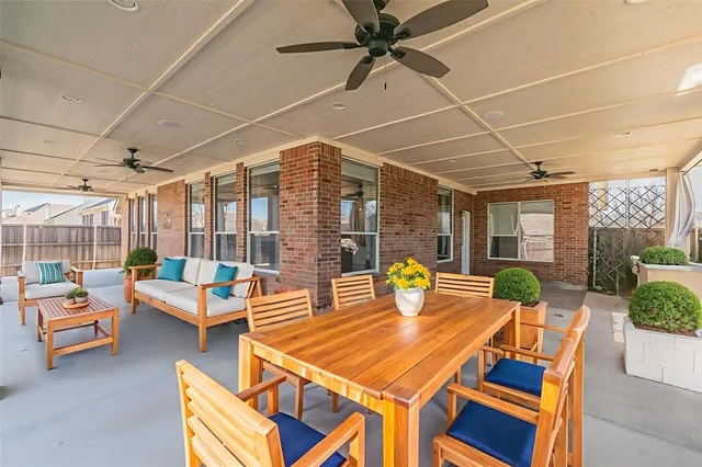 a view of a backyard with a garden