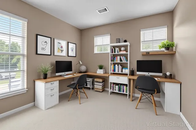 a view of a workspace with lounge chair and a window
