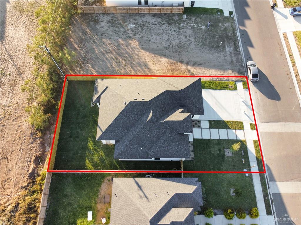 608 Spring Drive Alton, TX 78573 - Photo 29 of 32 View from above of property featuring property boundaries highlighted