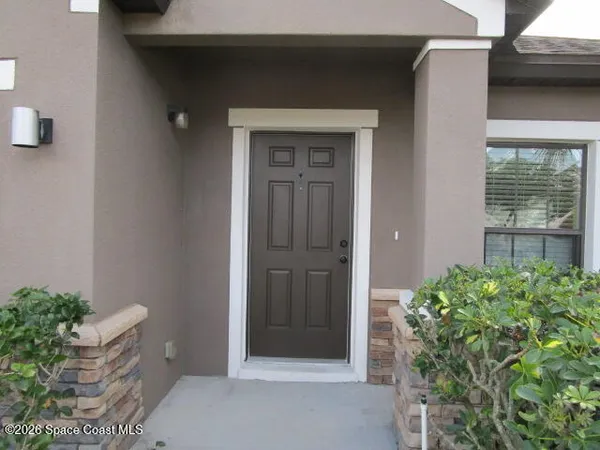 a view of front door