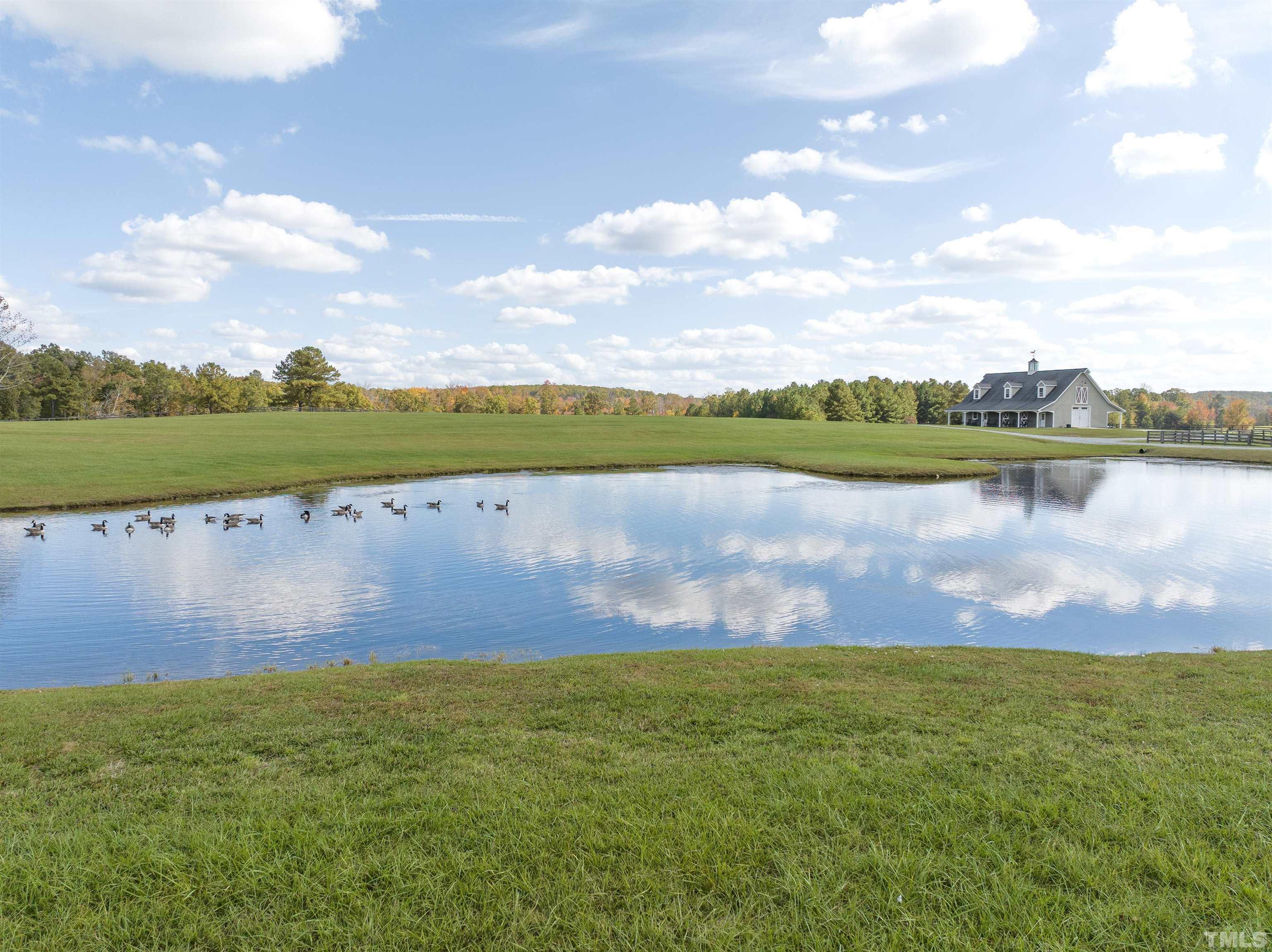 4708 Uzzle Road Rougemont, NC 27572 - Photo 47 of 51 a view of a lake with houses in the background